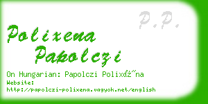 polixena papolczi business card